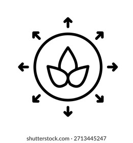 Ilustración vectorial de icono de contorno de alivio de estrés