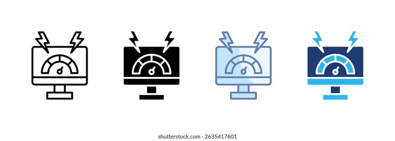 Stress Testing Icon Set Multiple Style Collection