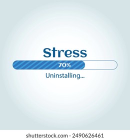 Stress Uninstalling vector illustration graphic eps