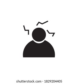stress vector icon design template