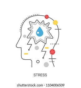 Stress vector illustration concept.