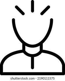 ilustración del vector de estrés en un fondo transparente. Símbolos de calidad superior. Iconos vectoriales de línea delgada para el diseño de conceptos y gráficos.