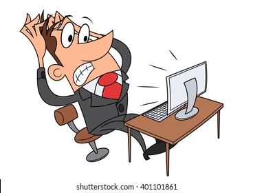 Stress while working at computer