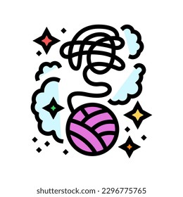 stress yoga relax color icon vector. stress yoga relax sign. isolated symbol illustration