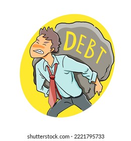 stressed becuase lot of debt