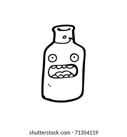 stressed bottle cartoon
