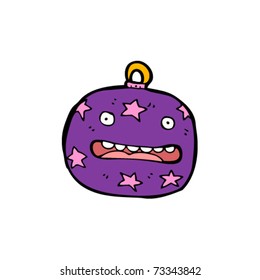 stressed christmas decoration cartoon