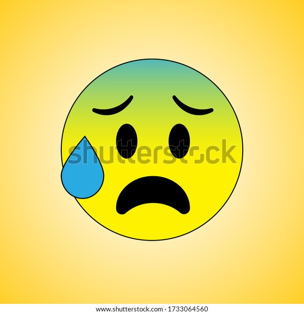 Stressed Emoji Flat Vector Illustration Design for\
social media banner\
poster