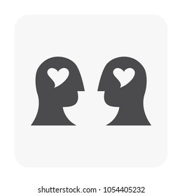 Stressed and emotion icon on white.