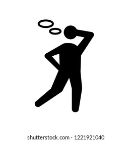 stressed human icon. Trendy stressed human logo concept on white background from Feelings collection. Suitable for use on web apps, mobile apps and print media.
