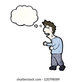 caricatura de hombre con estrés