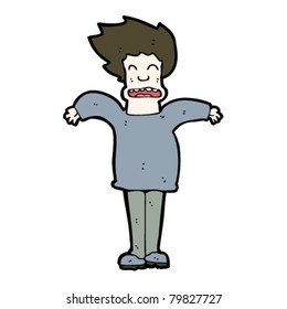 stressed man cartoon
