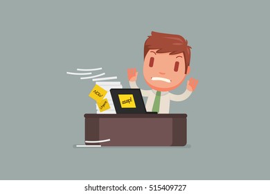 Stressed people with ASAP sticky notes
