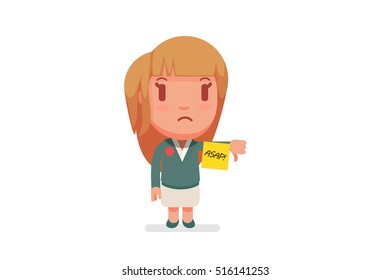 Stressed people with ASAP sticky notes