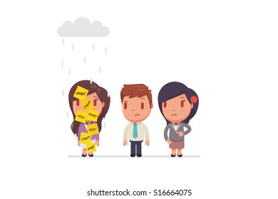 Stressed people with ASAP sticky notes