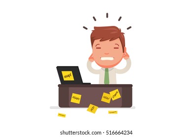 Stressed people with ASAP sticky notes