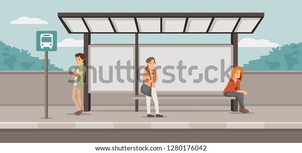 stressed people on station\
vector