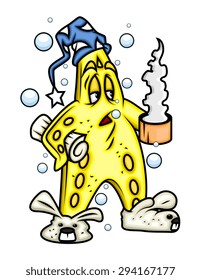 Stressful Cartoon Starfish
