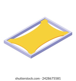 Stretch ceiling frame icon isometric vector. Room interior design. Apartment interior