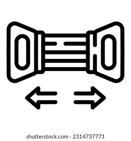 Stretch equipment icon outline vector. Sport gym. Workout training