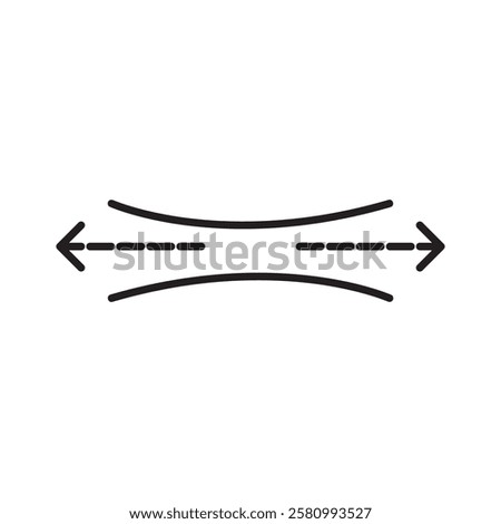 Stretch, fabric, textile icon.vector flat black simple trendy style illustration for web and app..eps