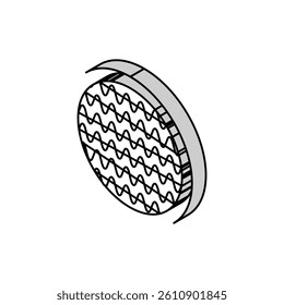 stretch fabric textile isometric icon vector. stretch fabric textile sign. isolated symbol illustration
