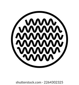 stretch fabric textile line icon vector. stretch fabric textile sign. isolated contour symbol black illustration