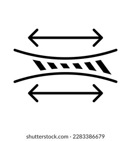 Stretch Fabric vector trendy style illustration on white background..eps