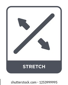 Stretch Icon Vector On White Background, Stretch Trendy Filled Icons From Geometry Collection, Stretch Simple Element Illustration