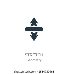 Stretch icon vector. Trendy flat stretch icon from geometry collection isolated on white background. Vector illustration can be used for web and mobile graphic design, logo, eps10