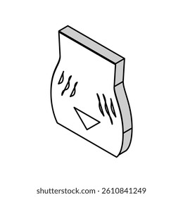 stretch marks on skin disease isometric icon vector. stretch marks on skin disease sign. isolated symbol illustration