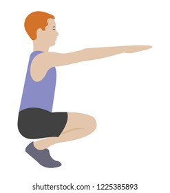 
Stretch muscle exercise, fitness exercise 

