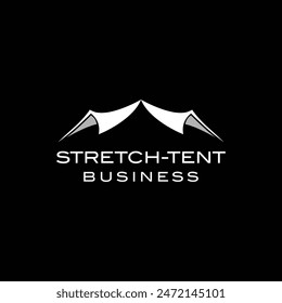 stretch tent event business logo icon vector template