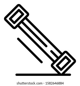 Stretch tool icon. Outline stretch tool vector icon for web design isolated on white background