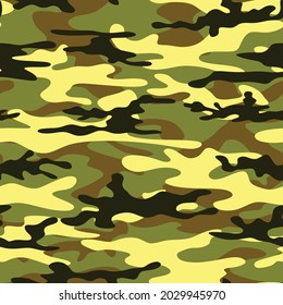 Stretched camouflage. Vector. Military pattern. Hunting and fishing. Active rest, nature, forest.