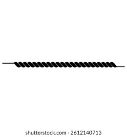 stretched rope vector illustration silhouette