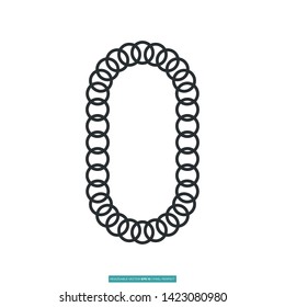 Stretched Rubber Icon Vector Illustration Logo Template