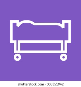Stretcher, ambulance, medical icon vectgor image. Can also be used for transport, transportation and travel. Suitable for mobile apps, web apps and print media. 