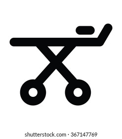 Stretcher Bold Line Vector Icon