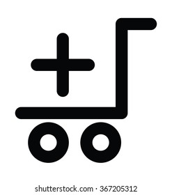 Stretcher Bold Line Vector Icon 