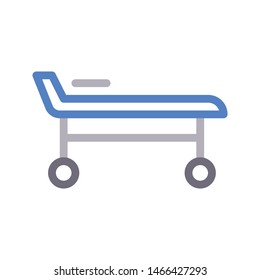 stretcher colour line vector icon