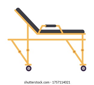 Stretcher design, Emergency rescue save department 911 danger help safety and aid theme Vector illustration