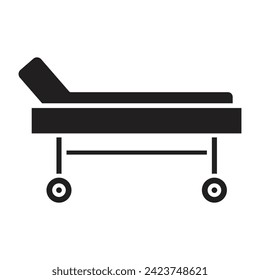 Stretcher Flat icon. vector illustration.