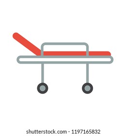 Stretcher flat icon. You can be used stretcher for several purposes like: websites, UI, UX, print templates, promotional materials, info-graphics, web and mobile phone apps.