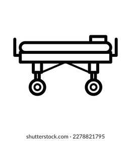 Stretcher free transport icon vector design illustration