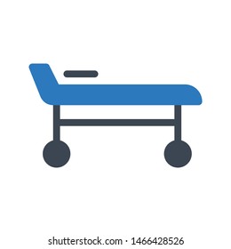 stretcher glyph colour vector icon