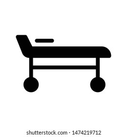 stretcher glyph flat vector icon