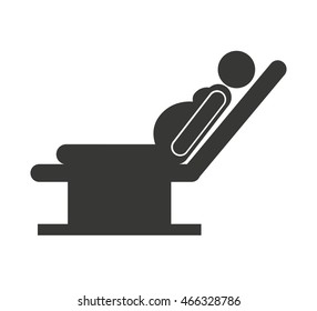 stretcher hospital emergency icon vector illustration design