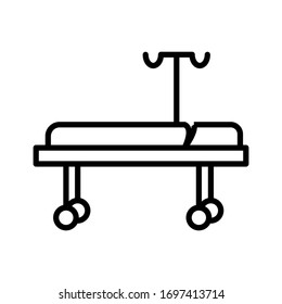 stretcher icon design, flat style trendy collection