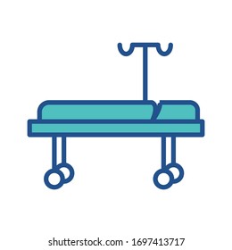 stretcher icon design, flat style trendy collection